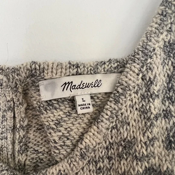 Madewell Sweater Tank Top - Button Detail on Back - Picture 3 of 3